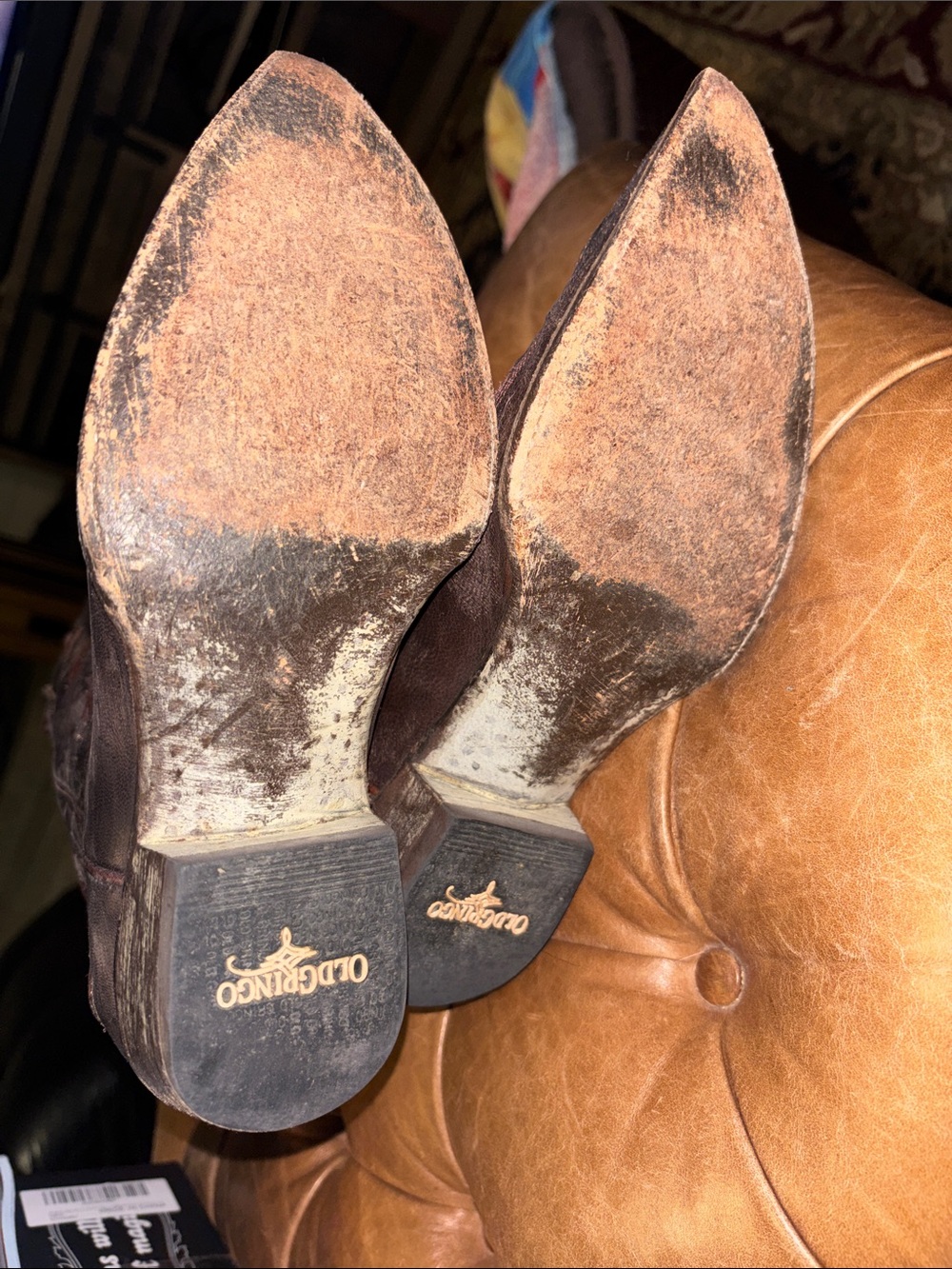 OLD GRINGO Western Embroidered Floral Cowboy Boots - size 8.5 - Picture 8 of 8